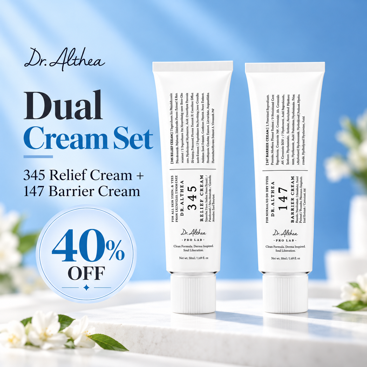 Dr.Althea Dual Cream Set | 345 Relief Cream & 147 Barrier Cream
